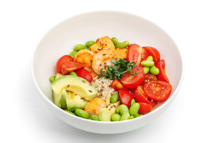 Bowl cu creveți și cous-cous