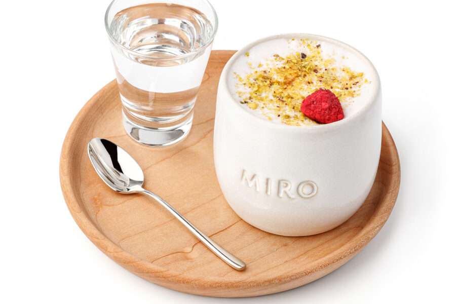 Raspberry Pistachio Latte