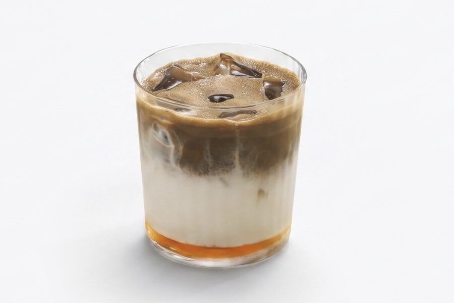 Iced Houjicha Latte
